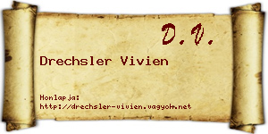 Drechsler Vivien névjegykártya